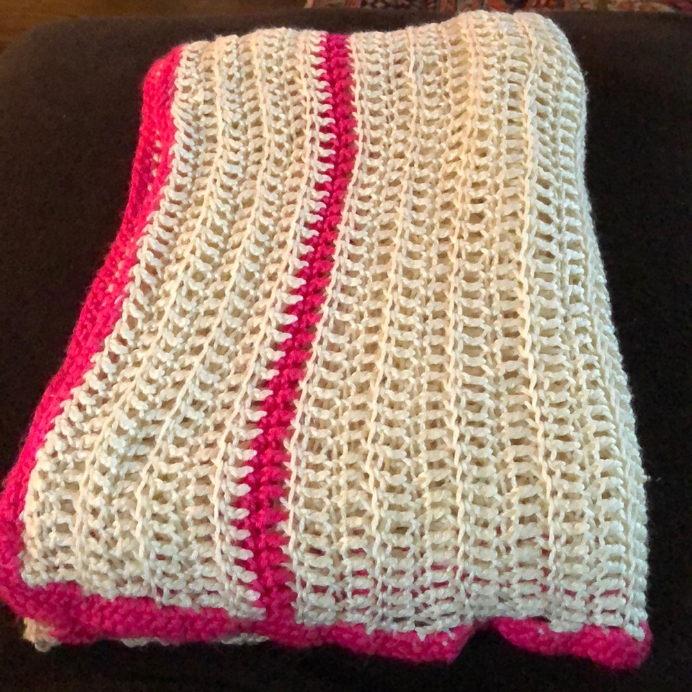 Beautiful Large baby blanket 60 by 60